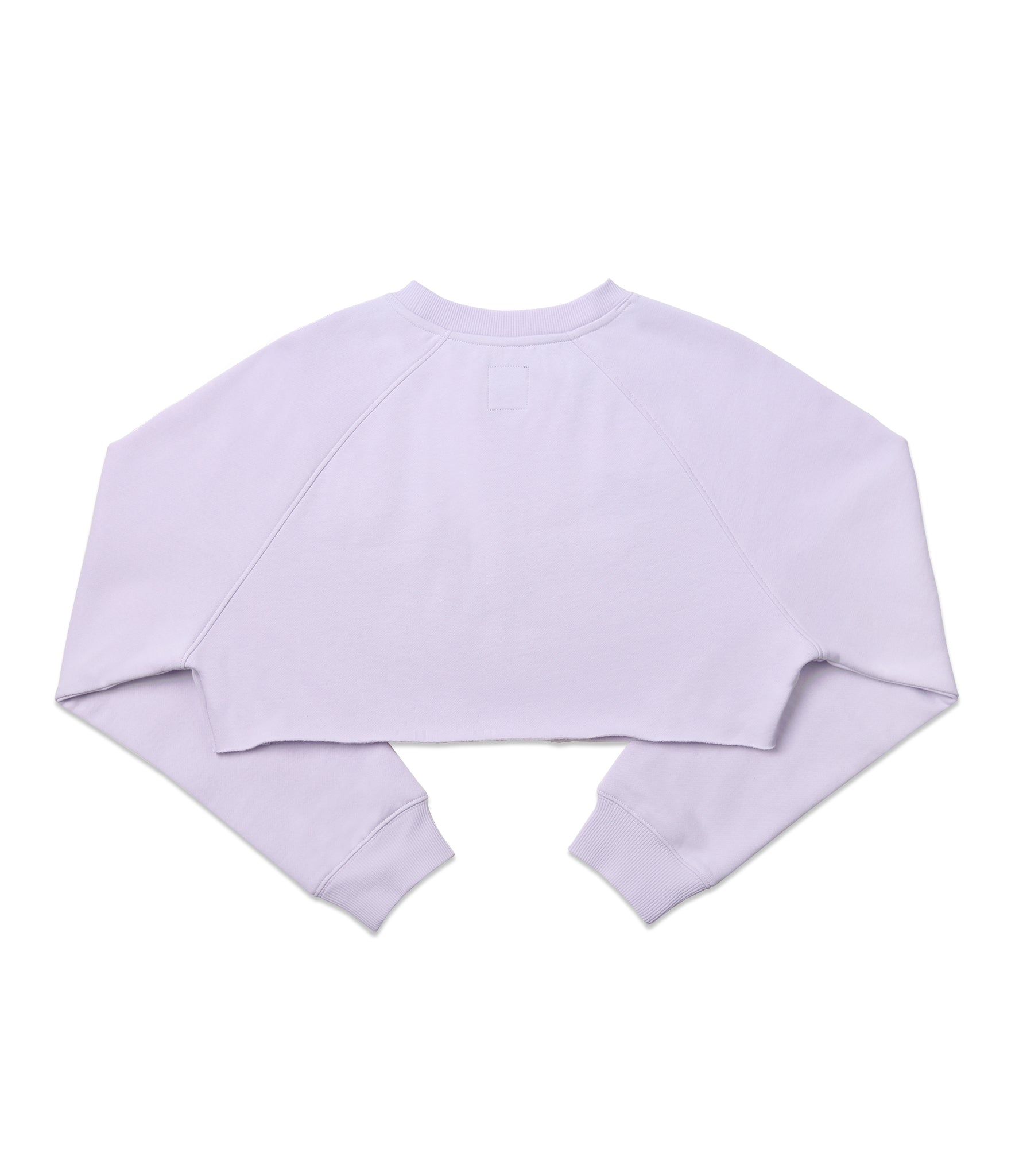 Prom Cropped Crew Top - Lilac back